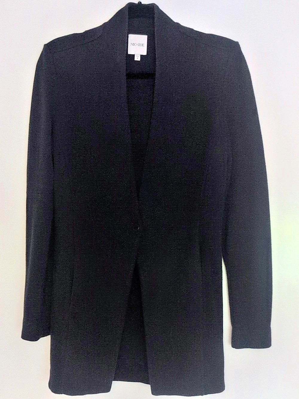 Nic & Zoe Open Front Blazer in Black Like New